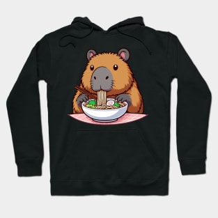 Capybara Eating Ramen Hoodie